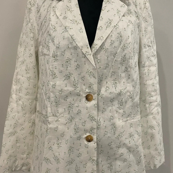 NWT Blank NYC Floral Linen Blazer, size Small - Picture 6 of 8